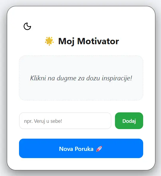Preview projekta Moj Motivator